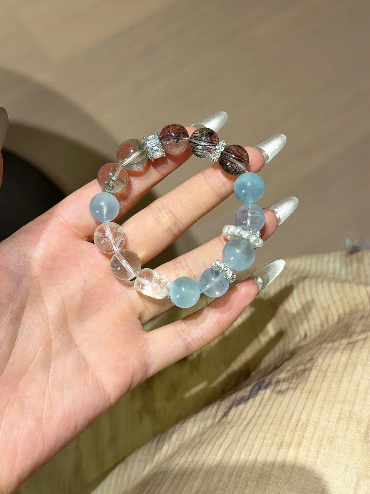 Premium Five-Elements Bracelet — Auspicious Metal & Water