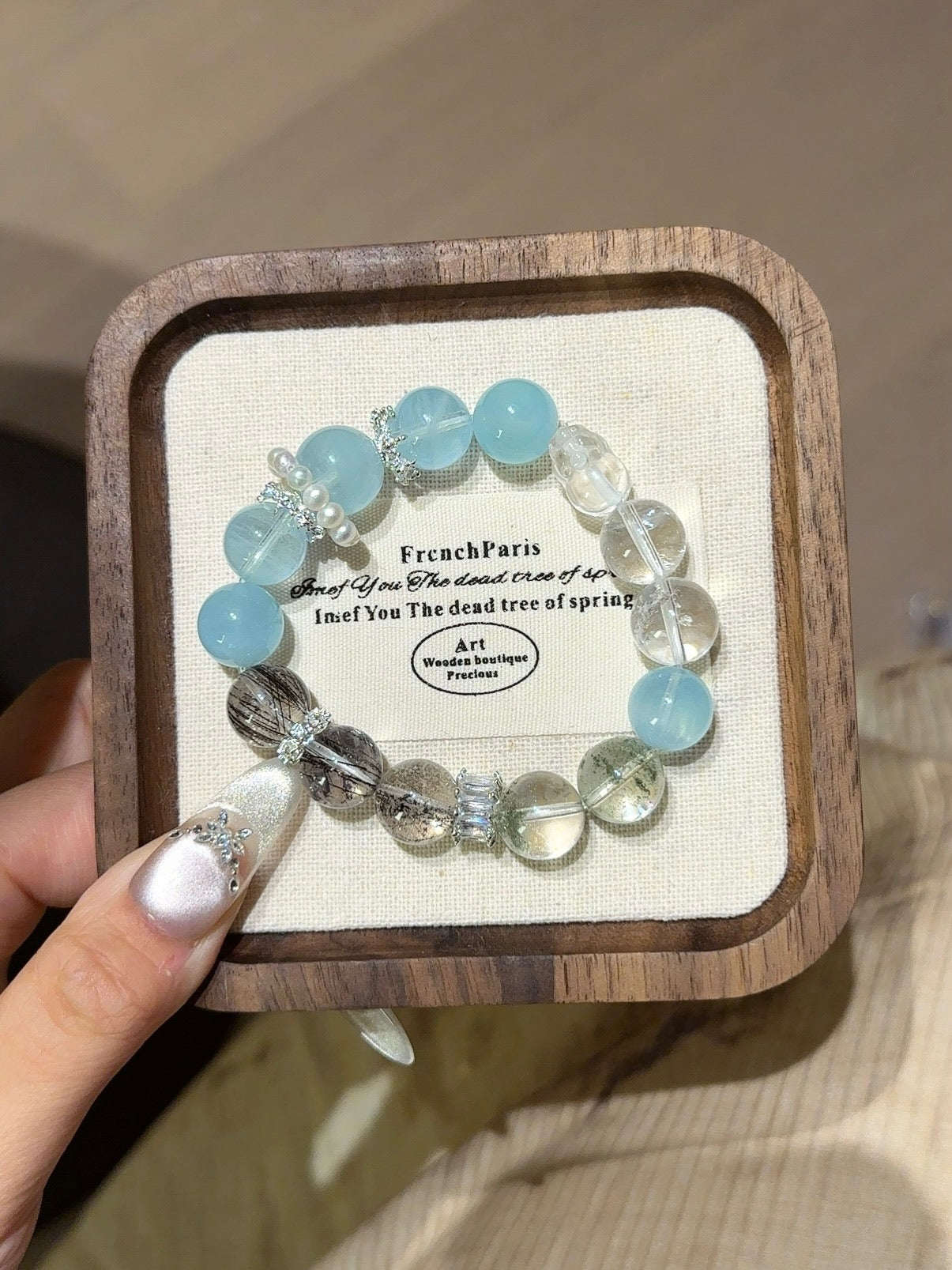 Premium Five-Elements Bracelet — Auspicious Metal & Water