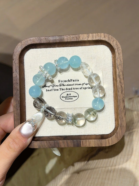 Premium Five-Elements Bracelet — Auspicious Metal & Water