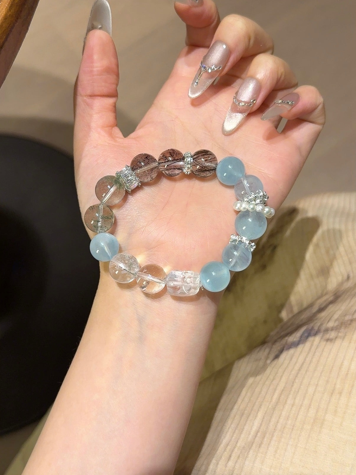 Premium Five-Elements Bracelet — Auspicious Metal & Water