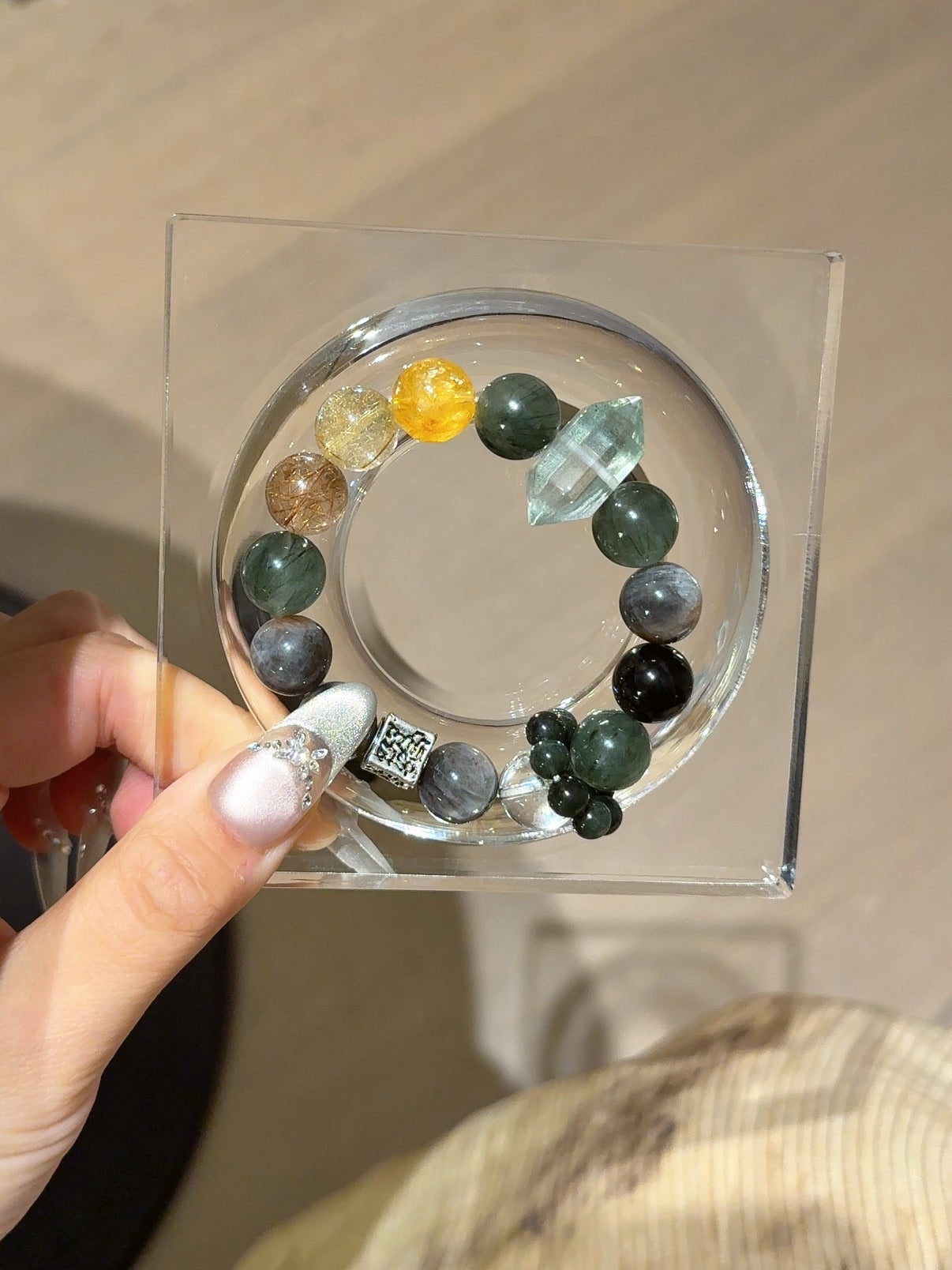 Premium Five-Elements Bracelet · Wood & Earth Harmony